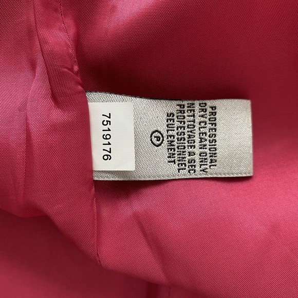 Tibi Asymmetrical Ruffle Wool Coat - Pink - Tibi Size 6 - Picture 7 of 8